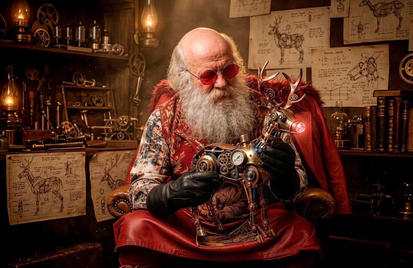 Steampunk Santa — Realbeard Santa character