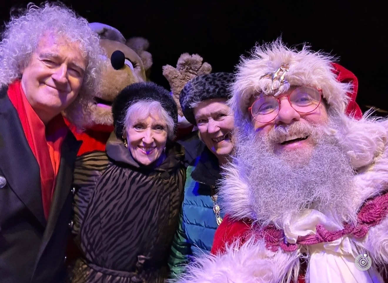 Santa at a festive public event