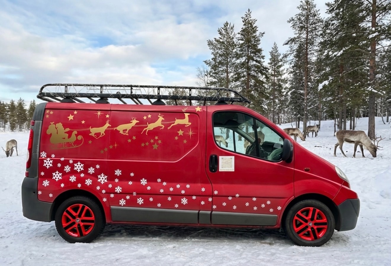 The Realbeard Santa van — ready to deliver Christmas magic